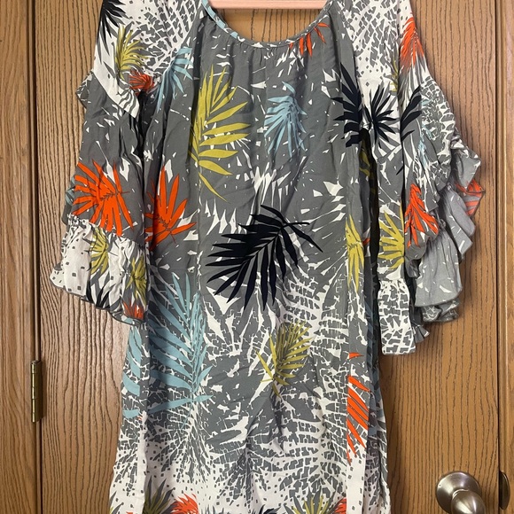 Uncle Frank Tropical Burst Of Flowers Dress